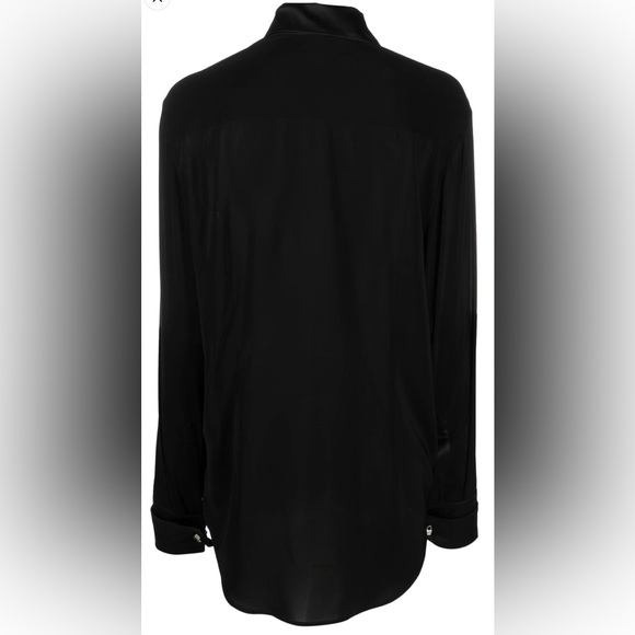 John Richmond pointed-collar button-up silk shirt - Picture 2 of 2